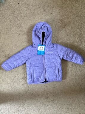 Columbia Reversible Black and Lavender Floral Fleece